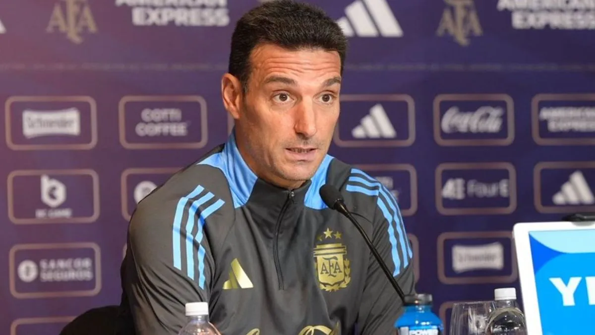 Scaloni, en la previa con Chile: convocatorias, llegada de Ancelotti a Brasil, el futuro de Mastantuono