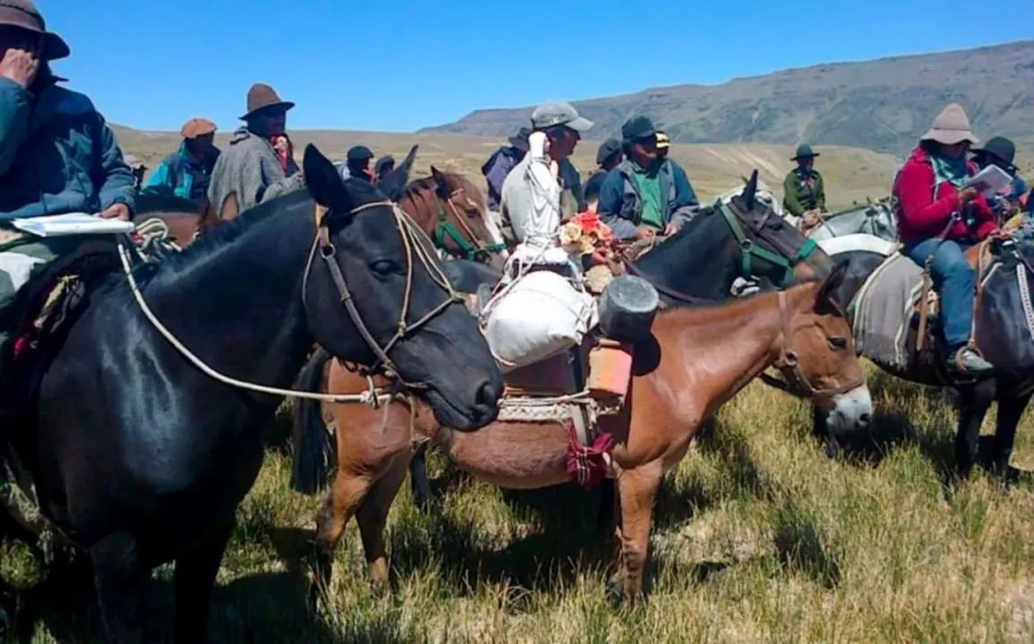 Devoción a caballo: la travesía de los jinetes en honor a la Virgen de Lourdes en el Alto Neuquén