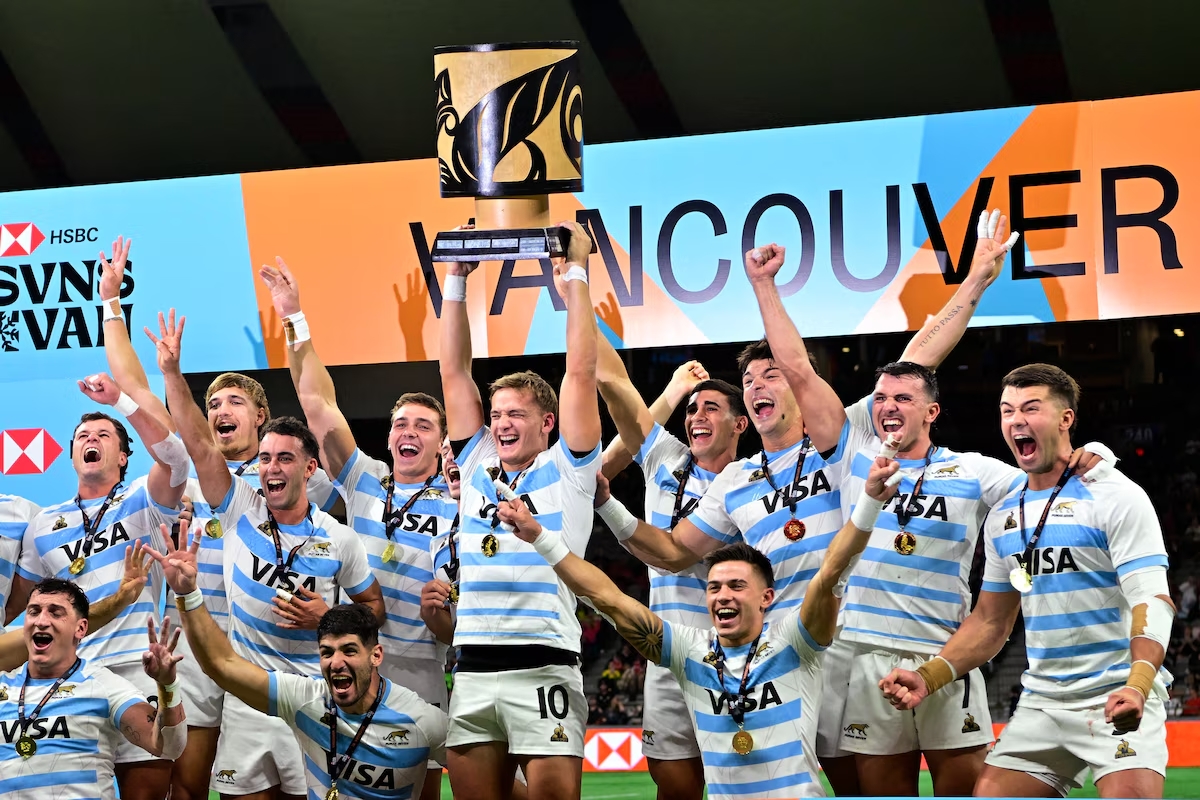 Los Pumas le ganaron a Sudáfrica y se consagraron campeones del Seven de Vancouver por cuarta vez al hilo