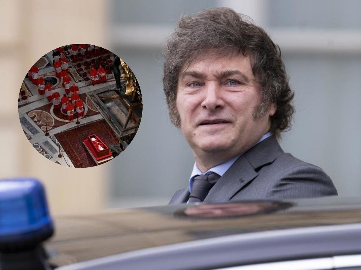 Javier Milei viajó a Roma para asistir al funeral del papa