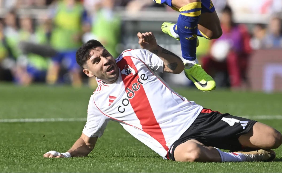 Baja en River: cuánto tiempo estará fuera Montiel tras su lesión
